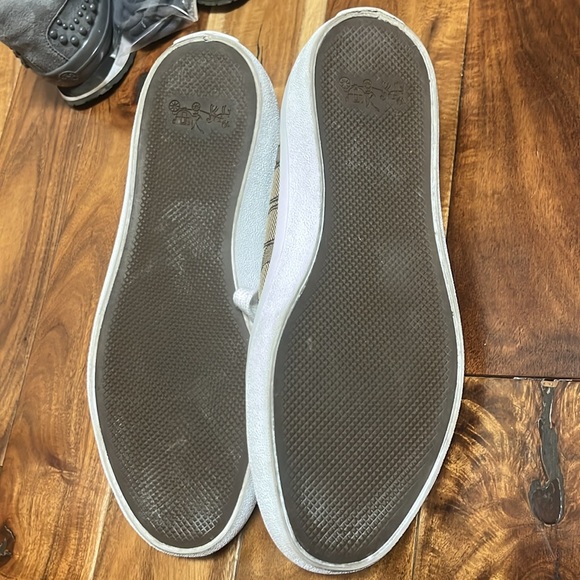 7.5 Women's COACH Empire Signature Sneakers Khaki Chalk, Size 7.5, - Picture 7 of 8